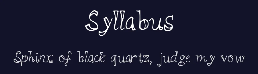 Syllabus by Robert Gotham — Script Handwritten Font — thumbnail 2