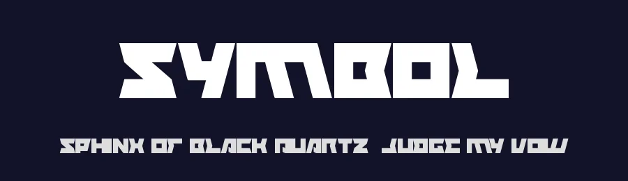 Symbol by weknow — Display Font — thumbnail 2