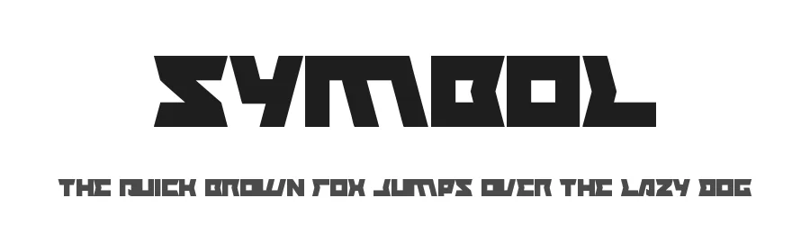 Symbol by weknow — Display Font