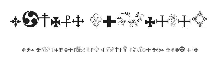 Symbol Crucifix by Alp β Dingbats Font
