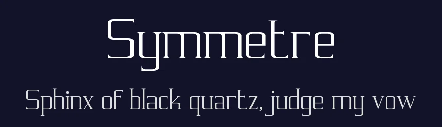 Symmetre by Harris Darmawan — Serif Font — thumbnail 2