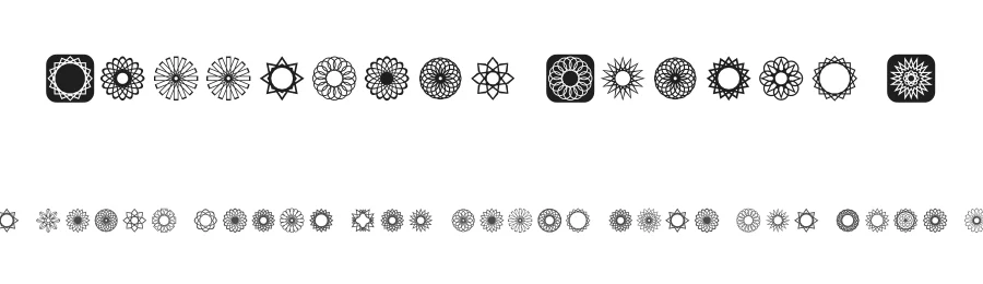 Symmetric Things 2 by Fonts & Things — Dingbats Font