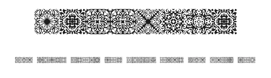 Symmetry by Ænigma — Dingbats Font
