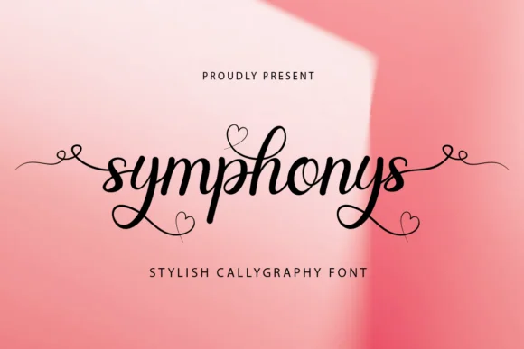 Symphonys Font by WinType β Script Handwritten Font