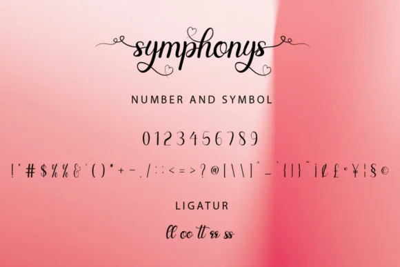 Symphonys Font by WinType — Script Handwritten Font — thumbnail 6
