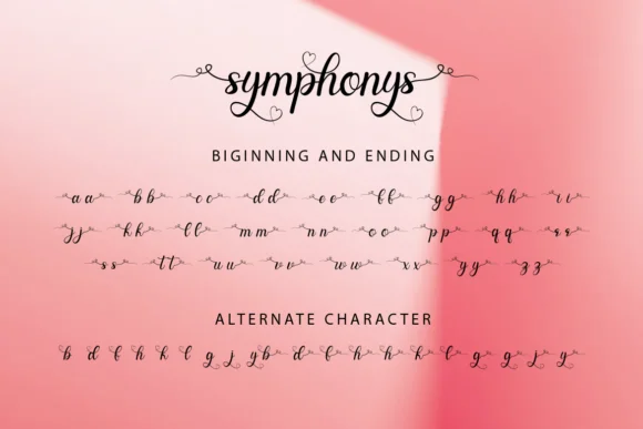 Symphonys Font by WinType — Script Handwritten Font — thumbnail 8