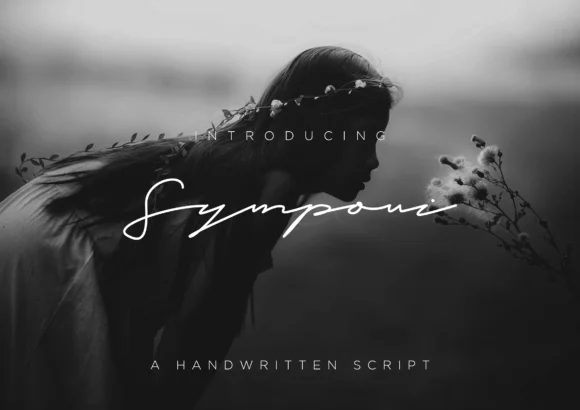 Symponi Font by fiqiart β Script Handwritten Font