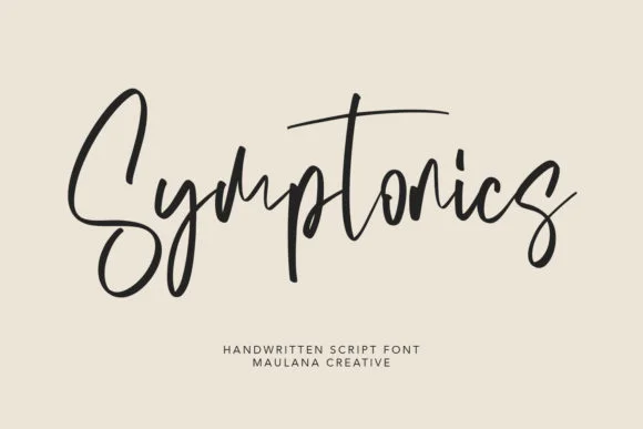 Symptonics Font by Maulana Creative — Script Handwritten Font