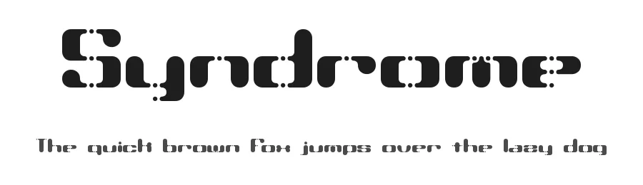 Syndrome by Ænigma — Display Font