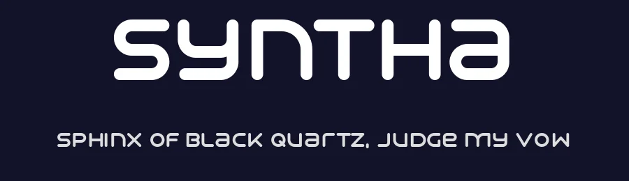 Syntha by Neogrey Creative — Display Font — thumbnail 2