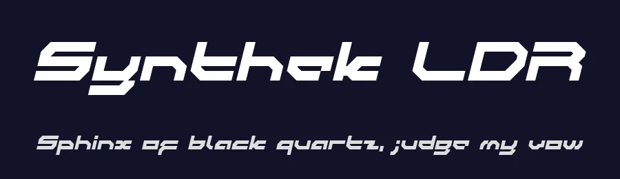 Synthek LDR by Neoqueto — Display Font — thumbnail 2