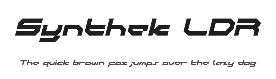 Synthek LDR by Neoqueto — Display Font