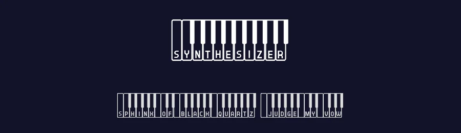 Synthesizer by Vladimir Nikolic — Decorative Font — thumbnail 2