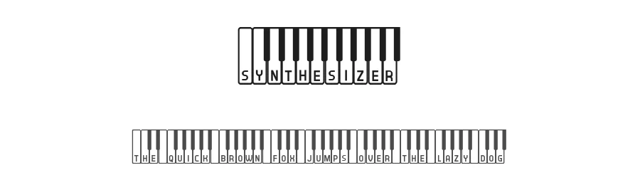Synthesizer by Vladimir Nikolic — Decorative Font