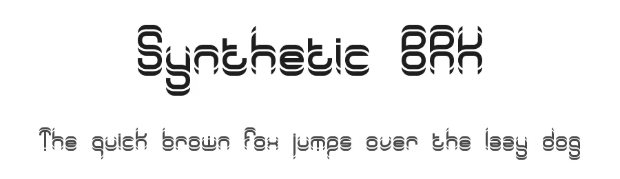 Synthetic BRK by Ænigma — Display Font