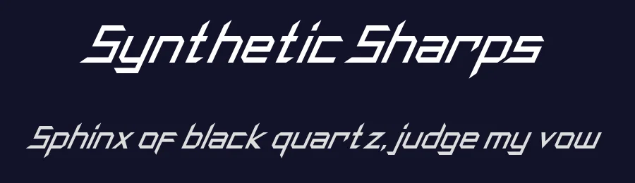 Synthetic Sharps by Hawtpixel — Display Font — thumbnail 2