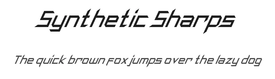 Synthetic Sharps by Hawtpixel β Display Font