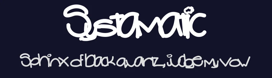 Systamatic by Des Gomez — Script Handwritten Font — thumbnail 2