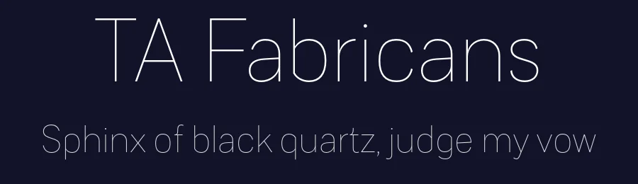 TA Fabricans by TAFT Foundry — Sans Serif Font — thumbnail 2
