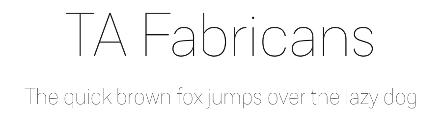 TA Fabricans by TAFT Foundry — Sans Serif Font