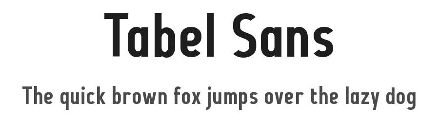 Tabel Sans