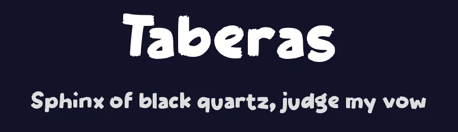 Taberas by wepfont.com — Script Handwritten Font — thumbnail 2