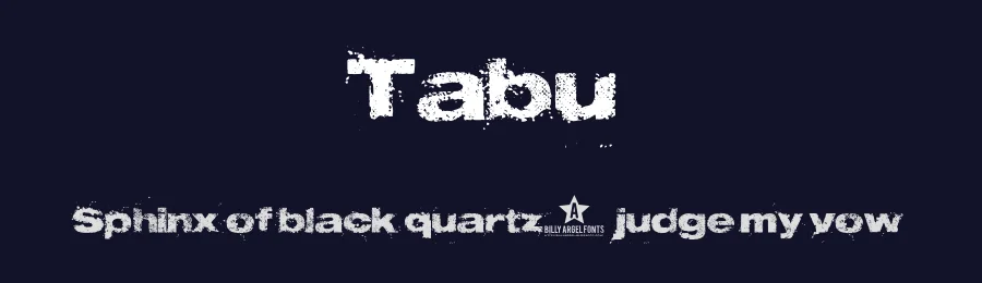 Tabu by Billy Argel Fonts ® — Decorative Font — thumbnail 2