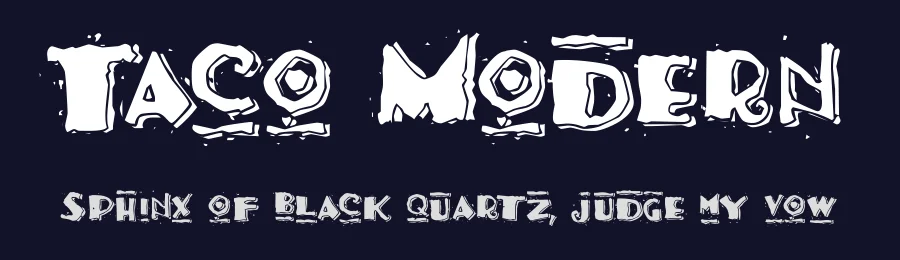 Taco Modern by Dixie's Delights — Decorative Font — thumbnail 2