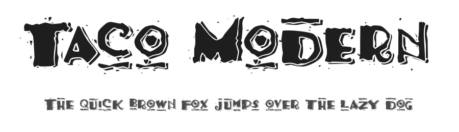 Taco Modern by Dixie's Delights — Decorative Font