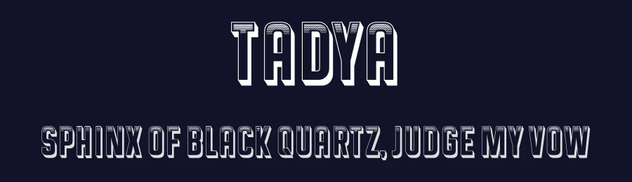 Tadya by Vladimir Nikolic — Decorative Font — thumbnail 2