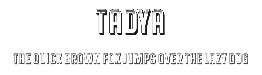 Tadya by Vladimir Nikolic — Decorative Font