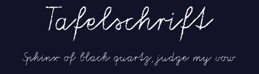 Tafelschrift by anke-art — Script Handwritten Font — thumbnail 2