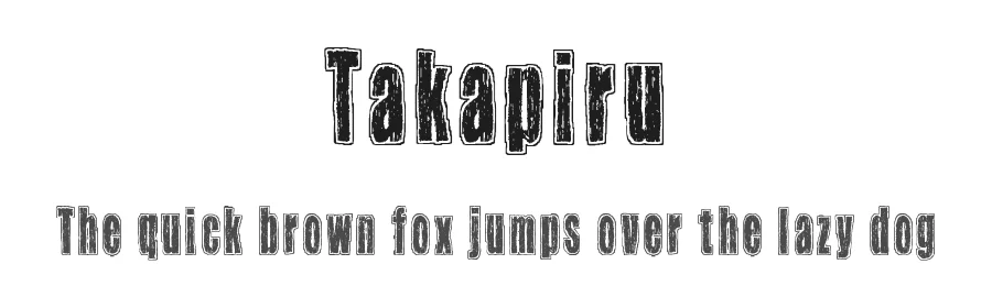 Takapiru by Juha Korhonen โ Decorative Font