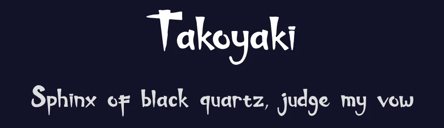 Takoyaki by Hadjar Creative — Decorative Font — thumbnail 2