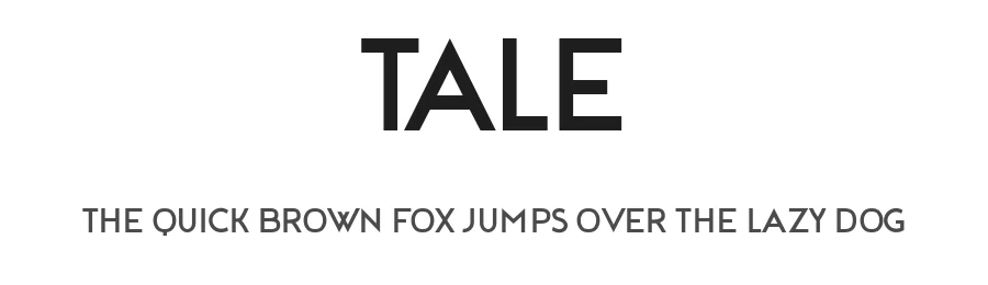 Tale by Vladimir Nikolic — Sans Serif Font