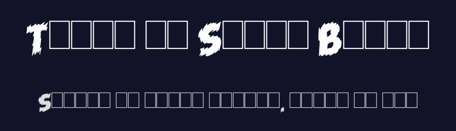 Tales of Scare Black by imagex — Decorative Font — thumbnail 2