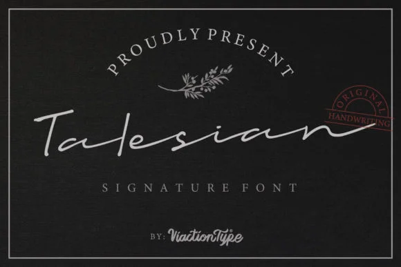Talesian Font by Viaction Type.Co — Script Handwritten Font