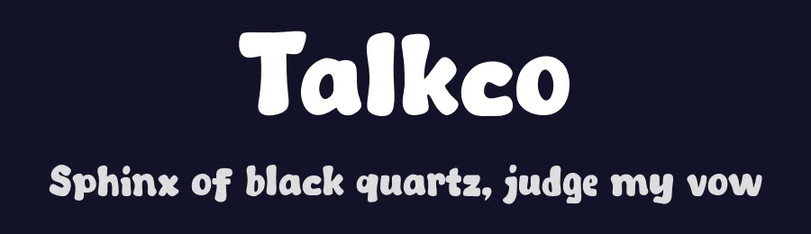 Talkco by Khurasan — Decorative Font — thumbnail 2
