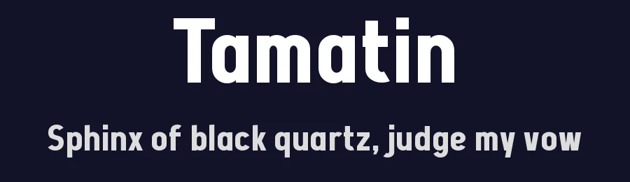 Tamatin by wepfont.com — Sans Serif Font — thumbnail 2