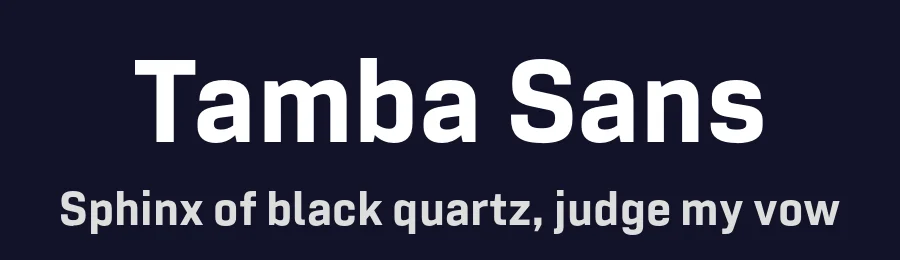 Tamba Sans by Dharma Type — Sans Serif Font — thumbnail 2
