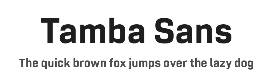 Tamba Sans