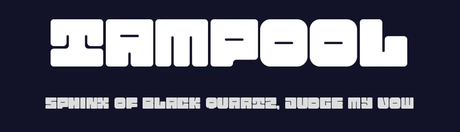 Tampool by Alexa — Decorative Font — thumbnail 2