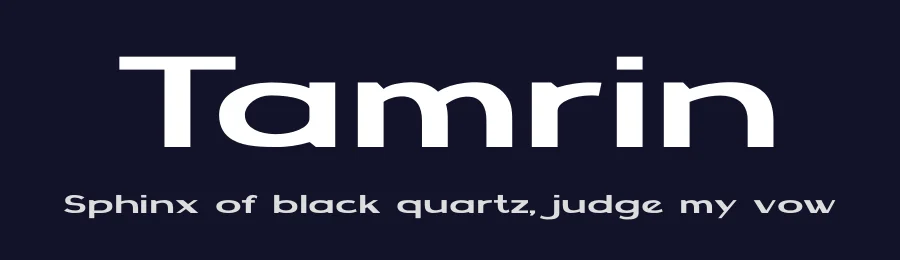 Tamrin by Graphicfresh — Sans Serif Font — thumbnail 2
