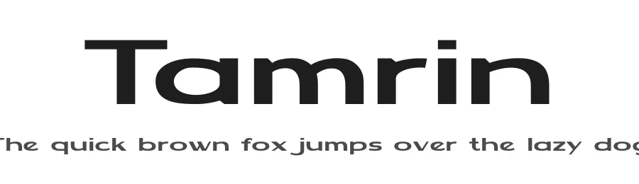 Tamrin by Graphicfresh — Sans Serif Font