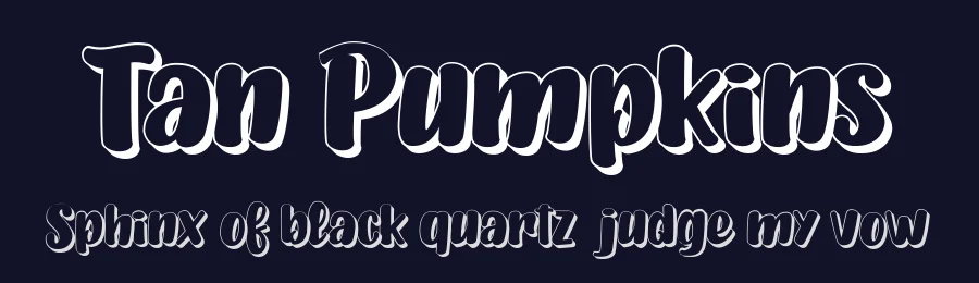 Tan Pumpkins by Billy Argel Fonts ® — Decorative Font — thumbnail 2