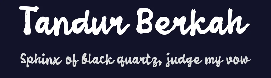 Tandur Berkah by wepfont.com — Script Handwritten Font — thumbnail 2