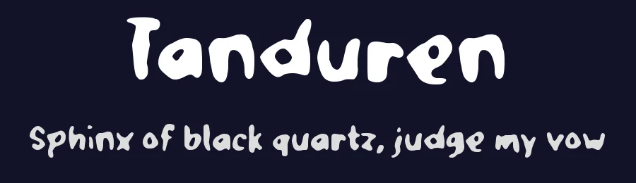 Tanduren by wepfont.com — Decorative Font — thumbnail 2