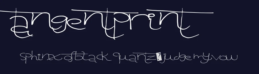 Tangent Print by Xerographer Fonts — Script Handwritten Font — thumbnail 2