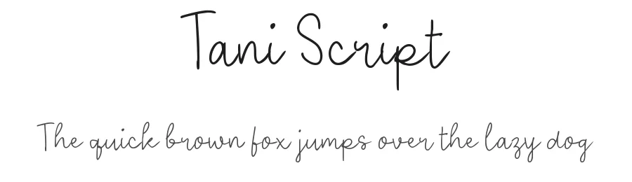 Tani Script