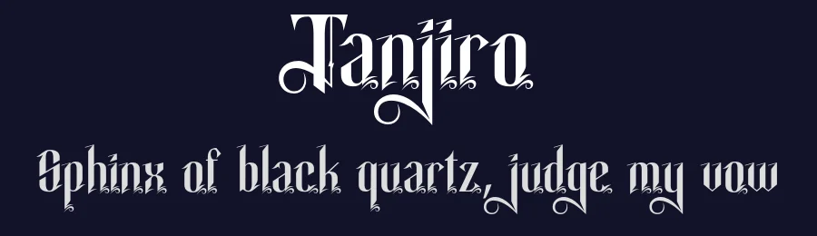 Tanjiro by Handpik — Blackletter Font — thumbnail 2